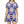 Blue Dress with White Flowers Effortless Style Dipaliz - Xs - Dresses