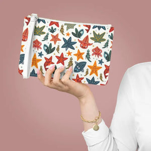 Sea Life Chic Star Fishes Clutch Bag - Trendy Ocean Style - Dipaliz - one Size - Bags