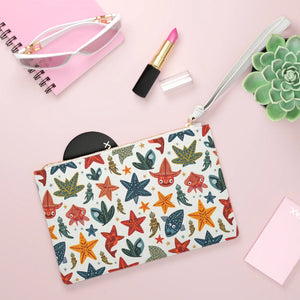 Sea Life Chic Star Fishes Clutch Bag Vegan Leather - Dipaliz - Bags