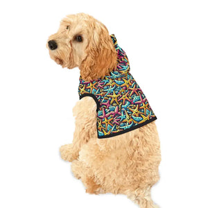 Starfish Pattern Dog Hoodie - Cozy Ocean Vibes for Furry Lovers - Dipaliz - Pet Hoodies