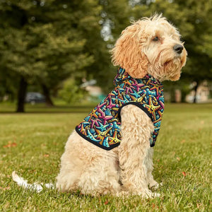 Starfish Pattern Dog Hoodie - Cozy Ocean Vibes for Furry Lovers - Dipaliz - Xxs / Black Rib - Pet Hoodies