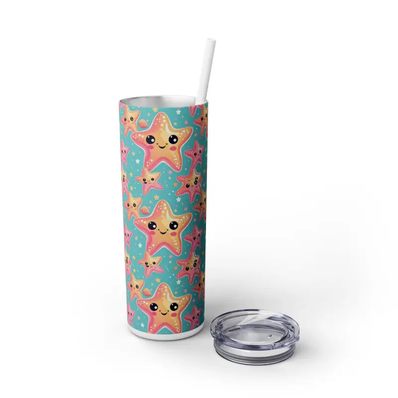 Stay Chic with Starfish Pattern Tumblers: Sipping in Style! - Glossy / White / 20oz Mug