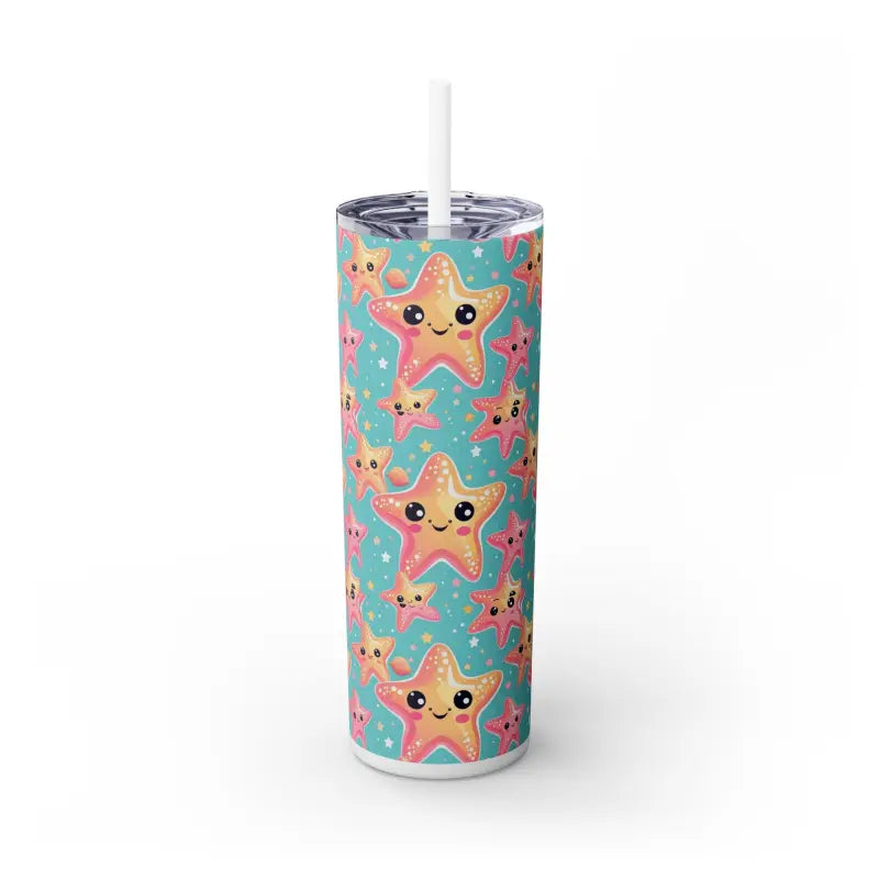 Stay Chic with Starfish Pattern Tumblers: Sipping in Style! - Glossy / White / 20oz Mug