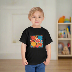Enchanting Starfish Toddler Tees Soft Cotton - Dipaliz - T-shirts