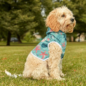 Marine Animal Dog Hoodie - Splashing Style Pet Apparel - Dipaliz - Xxs / White Rib - Hoodies