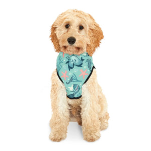 Vibrant Marine Animal Dog Hoodie - Soft Pet Apparel - Dipaliz - Hoodies