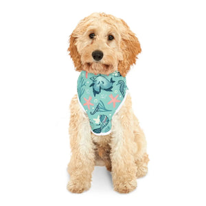 Vibrant Marine Animal Dog Hoodie - Soft Pet Apparel - Dipaliz - Hoodies