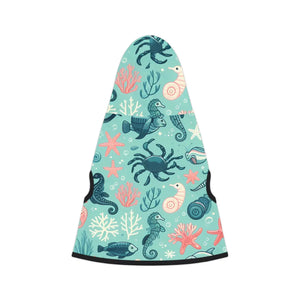 Vibrant Marine Animal Dog Hoodie - Soft Pet Apparel - Dipaliz - Hoodies