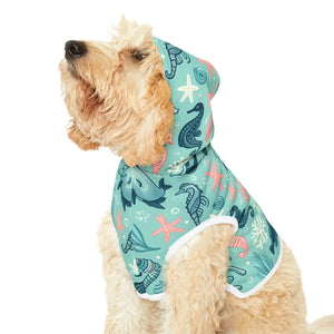 Vibrant Marine Animal Dog Hoodie - Soft Pet Apparel - Dipaliz - Hoodies