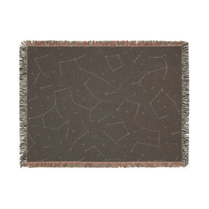 Starry Night Woven Blanket – Cotton Throw - Dipaliz - Blankets