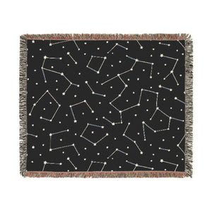 Starry Night Woven Blanket – Cotton Throw - Dipaliz - Blankets