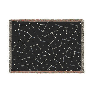 Starry Night Woven Blanket – Cotton Throw - Dipaliz - Blankets