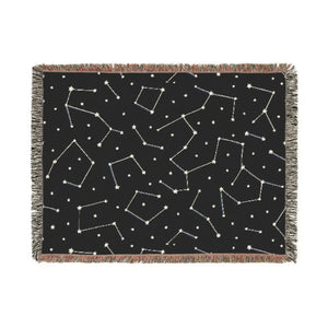 Starry Night Woven Blanket – Cotton Throw - Dipaliz - Blankets