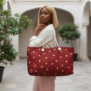 Starry Pattern Weekender Bag - Stylish Travel Companion - Dipaliz - Luggage & Bags