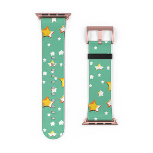 Cosmic Watch Band - Stars and Moon Faux Leather - Dipaliz - Bands