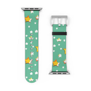 Cosmic Watch Band - Stars and Moon Faux Leather - Dipaliz - Bands