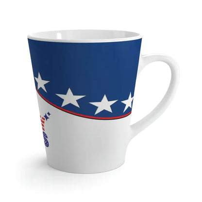 Stars & Sips Latte Mug: Fuel your Day with Patriotic Style - 12oz Mug