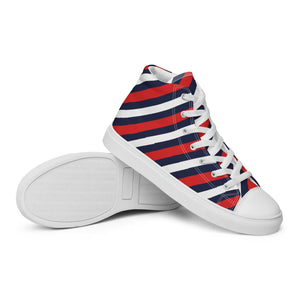 Stars and Stripes Canvas Shoes – High Top - Dipaliz - Sneakers