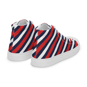 Stars and Stripes Canvas Shoes – High Top - Dipaliz - Sneakers