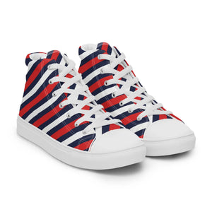 Stars and Stripes Canvas Shoes – High Top - Dipaliz - Sneakers