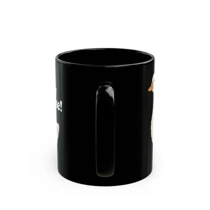 Silly Goose Black Ceramic Mug for a Fun Morning Boost