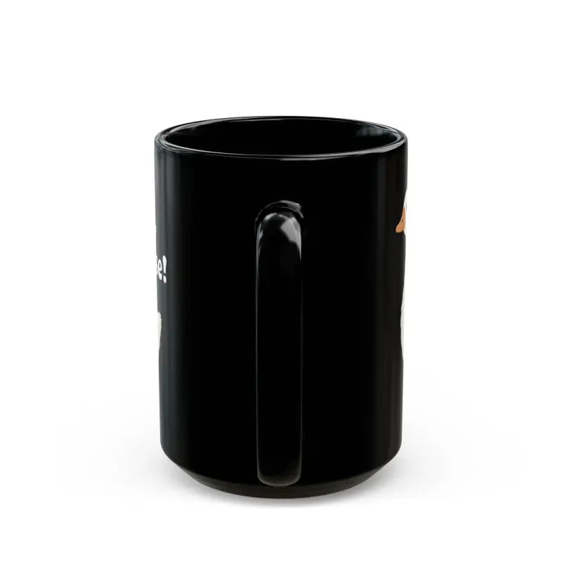 Silly Goose Black Ceramic Mug for a Fun Morning Boost