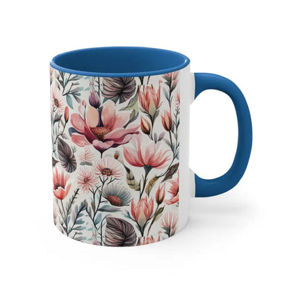 Brighten your Day with the Colorful Accent Coffee Mug - Blue / 11oz