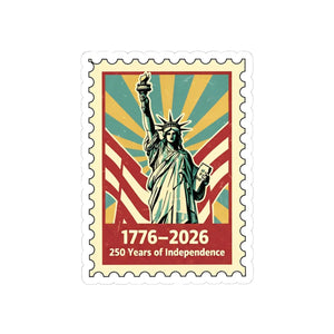Statue of Liberty 1776–2026 Commemorative Sticker 250 Years Independence - Decorative Stickers