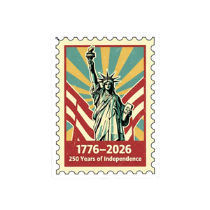 Statue of Liberty 1776–2026 Commemorative Sticker 250 Years Independence - Decorative Stickers