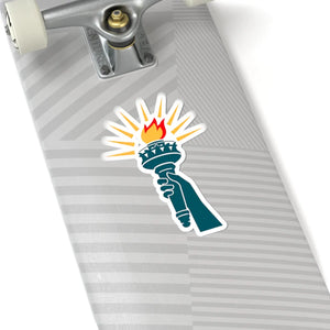 Statue of Liberty Torch Sticker Patriotic Kiss-cut Vinyl Decal - Decorative Stickers