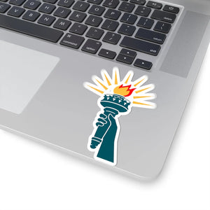Statue of Liberty Torch Sticker Patriotic Kiss-cut Vinyl Decal - Decorative Stickers