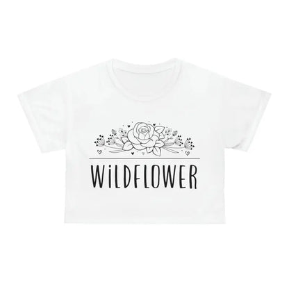 Chase your Style Dreams with the Wildflower Crop Tee - White Stitching / 2xl T-shirts