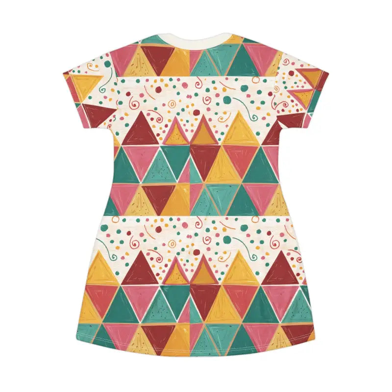 Rock your Day in a Tagless Tee Dress with All-over Style! - All Over Prints