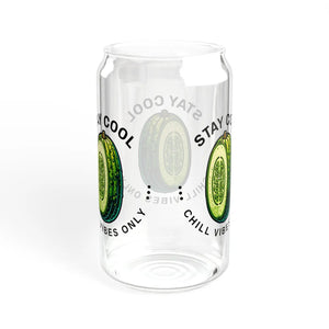 Stay Cool Cucumber Sipper Glass - Stylish Tumbler with a Straw - Dipaliz - Tumblers
