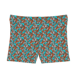 Paisley Brown Women’s Shorts - Breezy Summer Style - Dipaliz