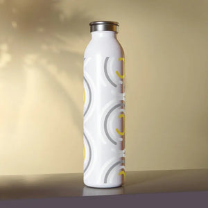 Slim Stainless Steel Water Bottle Fashion Design - Dipaliz - 20oz / White - Bottles