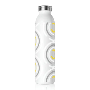 Slim Stainless Steel Water Bottle Fashion Design - Dipaliz - 20oz / White - Bottles