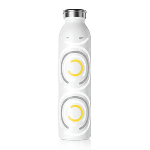 Slim Stainless Steel Water Bottle Fashion Design - Dipaliz - 20oz / White - Bottles