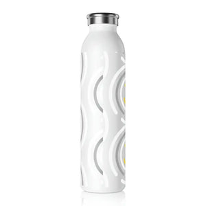 Slim Stainless Steel Water Bottle Fashion Design - Dipaliz - 20oz / White - Bottles