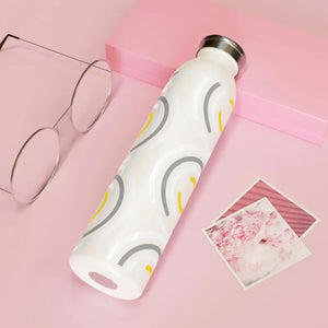 Slim Stainless Steel Water Bottle Fashion Design - Dipaliz - 20oz / White - Bottles