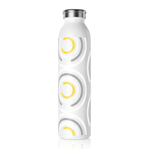 Slim Stainless Steel Water Bottle Fashion Design - Dipaliz - 20oz / White - Bottles