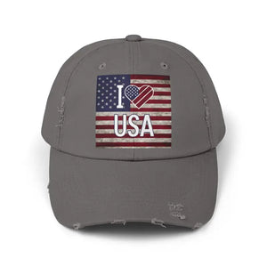 Cool Distressed Hats with Self-fabric Hideaway Strap - Dipaliz