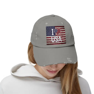 Cool Distressed Hats with Self-fabric Hideaway Strap - Dipaliz - Light Olive / one Size