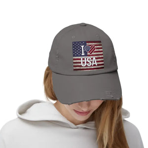 Cool Distressed Hats with Self-fabric Hideaway Strap - Dipaliz - Nickel / one Size