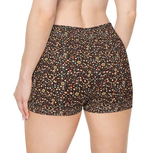 All Over Prints - Floral Pattern Women’s Shorts Moisture Wicking Cool Comfort - Dipaliz