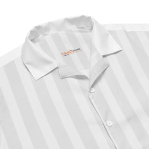 Unisex Button Shirt Grey White Summer Style - Dipaliz - Shirts