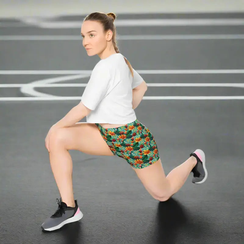 Stay Cool & Stylish in Women’s Moisture Wicking Floral Shorts