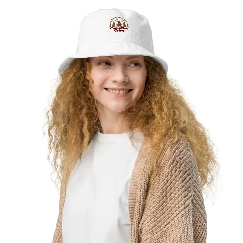 Stay Cool in Style with the Eco-chic Organic Bucket Hat - Bio White