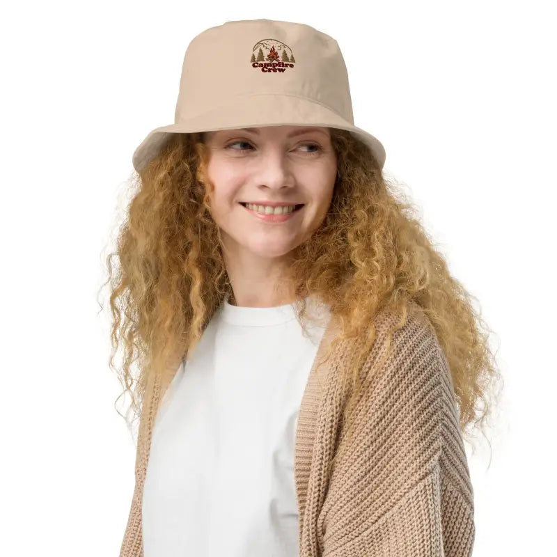 Stay Cool in Style with the Eco-chic Organic Bucket Hat - Stone