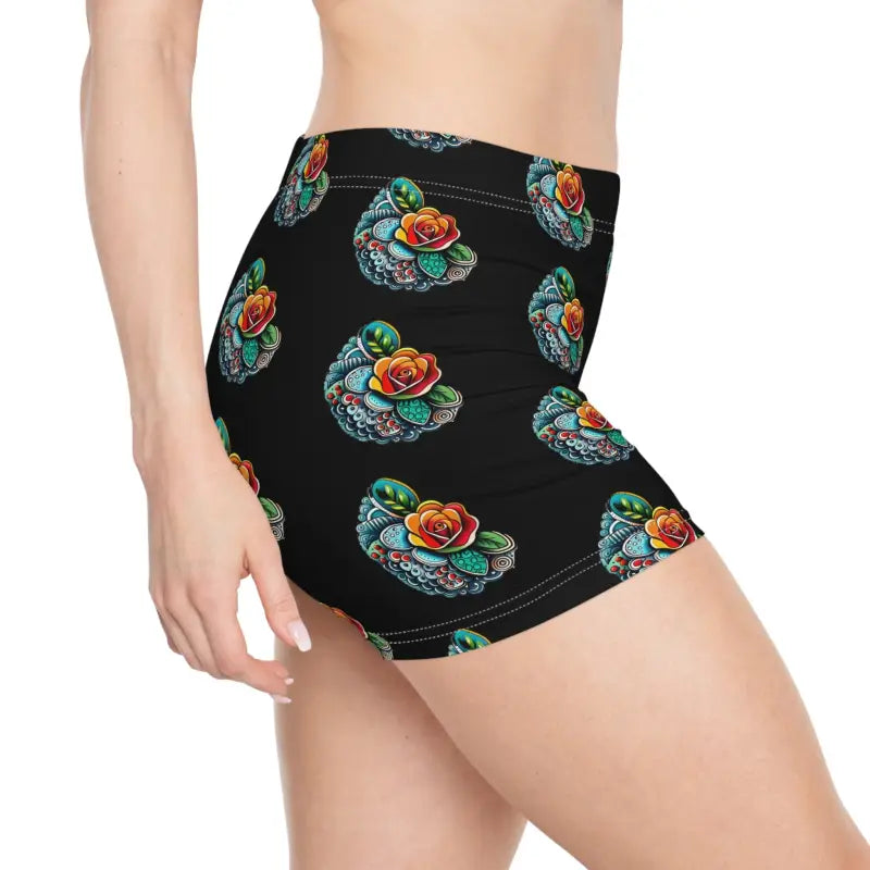 Stay Cool in Blooming Floral Women’s Shorts - All Over Prints